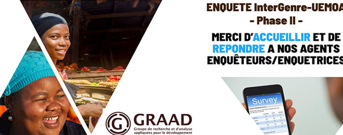 Enquête InterGenre_UEMOA-Phase 2. Merci d’ accueillir et de répondre à nos agents enquêteurs(trices)