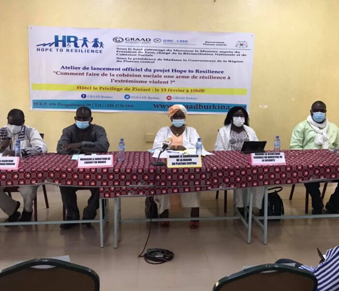 Lancement officiel du Projet HOPE TO RESILIENCE : GRAAD Burkina soutient la cohésion sociale au Burkina à travers la recherche