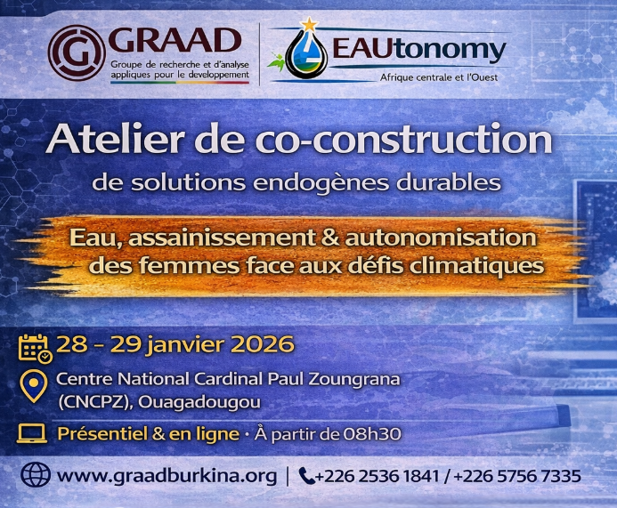 Atelier de réflexion et de co-construction de solutions endogènes durables-EAUtonomy Research