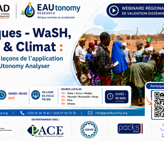 Webinaire régional : Politiques WaSH, Genre & Climat
